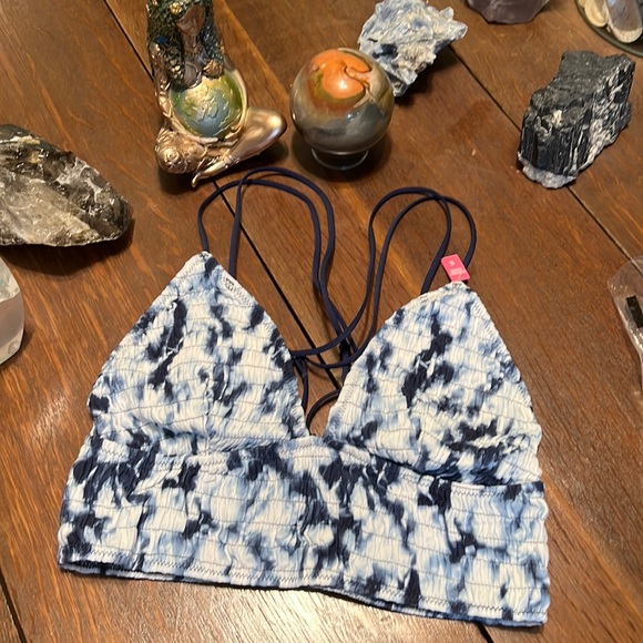 Pink NWT Victoria’s Secret  tye dye bralette size small cute strappy top - Picture 2 of 7